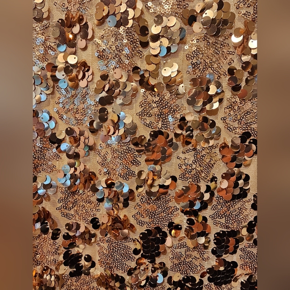 Lulu's Cheers Rose Gold Sequin Sleeveless Bodycon Dress XL - Picture 6 of 11